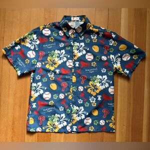 Philadelphia Phillies Hawaiian Shirt Margaritaville Night Men’s M AOP Floral